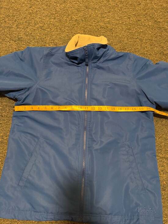 Cabela's Women's Blue Sherpa Fleece Lined Full Zip Utility Jacket Size Medium - Picture 5 of 7